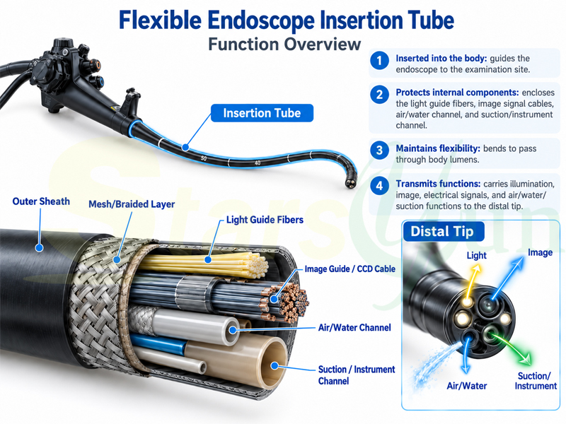 Flexible Endoscope Flexible Insertion Tube