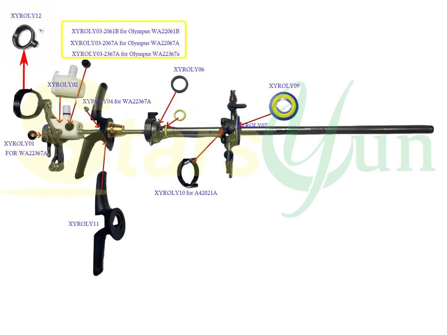 Olympus Endoscope Bipolar Working Element Parts